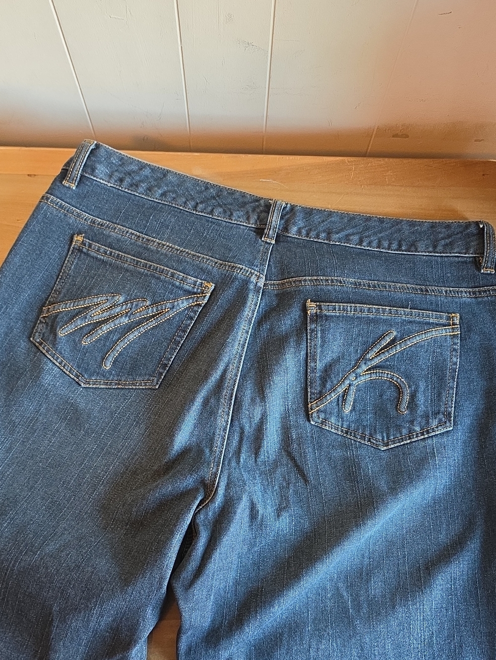 Michael Kors Women's Dark Blue Relaxed Denim Jeans Size 16 W